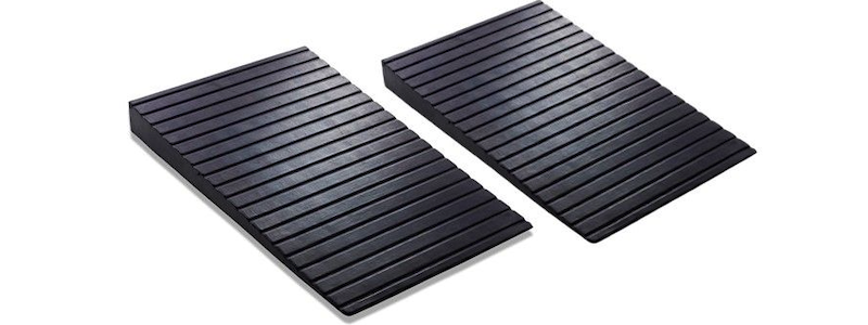 Nouvelles hauteurs de paire de rampes de seuil en caoutchouc