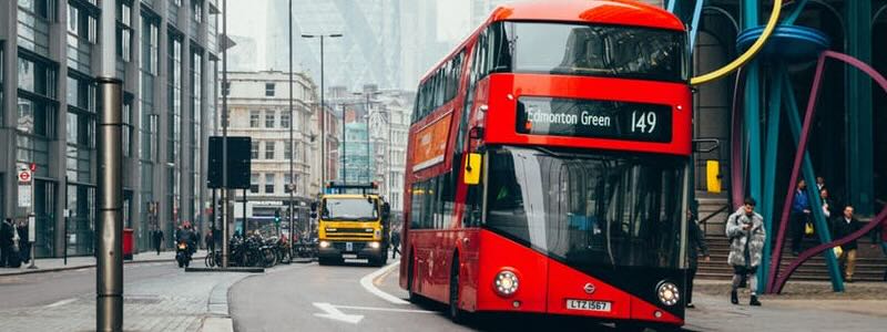 Coach and bus accessibility UK - Red bus in London