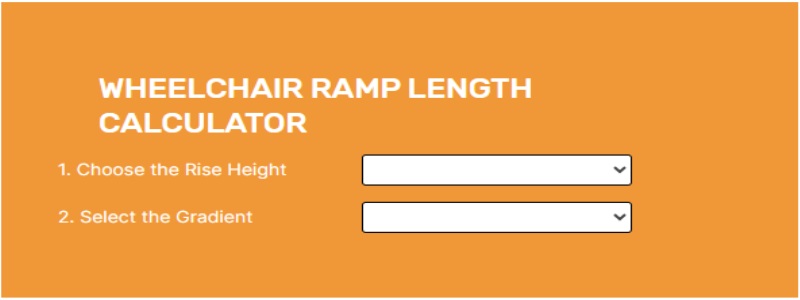 Wheelchair Ramp Length Calculator logo