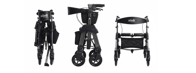 Bariatric Rollator with a Wide Seat by Stander