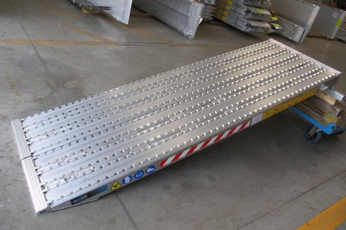 Milled Surface Ramps for Steel Track