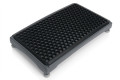 Plastic adjustable half step with non-slip mat