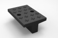 rubber modular hose protector 100mm bridge section on a white background