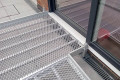 Aluminium ramp with turning platform 