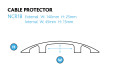 Cable cover channel size