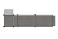 Modular Wheelchair Ramp Kit with Platform and Balustrade Handrails (1080mm x 4500mm)