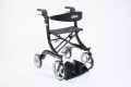 4 wheeled walker with bag and seat
