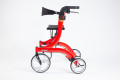 Side view of the rollator with seat