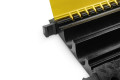 Adam Hall Defender ULTRA L Heavy Duty 2 Cable Protector with hinged lid open