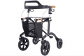 Black adjustable rollator