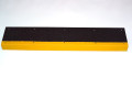 Black and yellow stair tread with nosing 