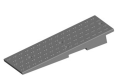 rubber modular hose protector 100mm high ramp section on a white background