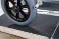 Wheelchair ramp with safety edges 