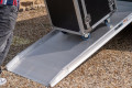 Flightcase going up van ramp