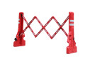 red expandable safety barrier