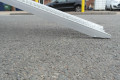 Angled foot of the aluminium loading ramp 
