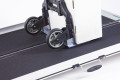 Goods loaded on folding loading ramp 