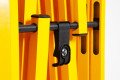 Interlocking expandable barrier with lock 