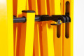 Yellow safety barrier 