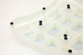 Rubber grip on the bath step