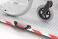 Anti-slip surface on extra wide wheelchair ramp