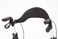 Refecltors on handles and wide backrest 