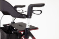 Rollator walker with brakes 