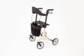 4-wheeled carbon rollator with seat, bag and backrest 