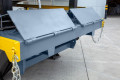 Hinged plates with safety chains 