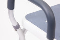 Curved shower stool handle