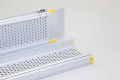 Antislip surface on pair of channel ramps 