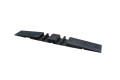 100mm high rubber modular hose protector with two channels on a white background