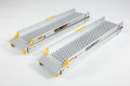 Telescopic channel ramps rest on connections
