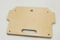 Indoor rollator tray 