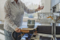  Saljol indoor rollator used to push cups in diswasher 