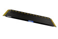 Black Carbon fibre wheelchair ramp with black and yellow safety edges 