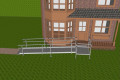 modular ramp with handrails