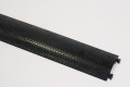 Interlocking black plastic cable cover