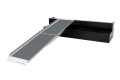 Half of premium multifold wheelchair ramp on step