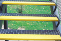 Yellow Stair treads on stair case 