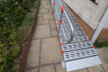 RollAble ramp with single handrail