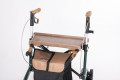 Rollator with bamboo tray