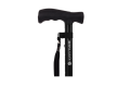 Walking stick handle with strap 