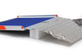 Up and over threshold ramp grip surface