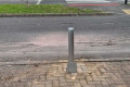 Telescopic bollard on driveway