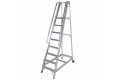 Mobile ladder on wheels