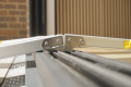 Hinge on the bridge ramps overcoming doorway