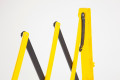 Plastic Expandable Barrier on Wheels Black & Yellow (Expands up to 3.5m)