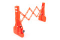 Expandable barrier orange and yellow
