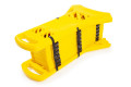 Portable temporary barrier stored 
